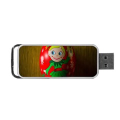 Christmas Wreath Ball Decoration Portable Usb Flash (two Sides) by Nexatart