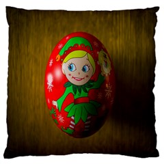 Christmas Wreath Ball Decoration Standard Flano Cushion Case (one Side) by Nexatart