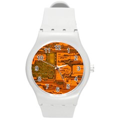 Circuit Round Plastic Sport Watch (m) by Nexatart