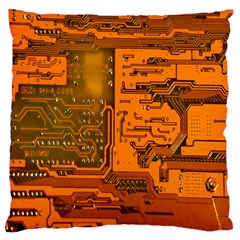 Circuit Large Cushion Case (two Sides) by Nexatart