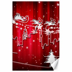 City Nicholas Reindeer View Canvas 20  X 30   by Nexatart