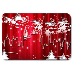 City Nicholas Reindeer View Large Doormat  by Nexatart