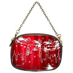 City Nicholas Reindeer View Chain Purses (two Sides)  by Nexatart