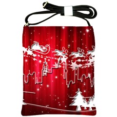 City Nicholas Reindeer View Shoulder Sling Bags by Nexatart