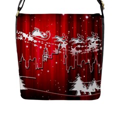 City Nicholas Reindeer View Flap Messenger Bag (l)  by Nexatart