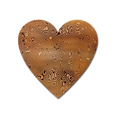 Circuit Board Pattern Heart Magnet by Nexatart