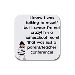 Parentteacher Rubber Coaster (square)  by athenastemple