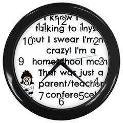 Parentteacher Wall Clocks (black) by athenastemple