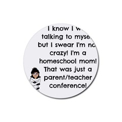 Parentteacher Rubber Round Coaster (4 Pack)  by athenastemple