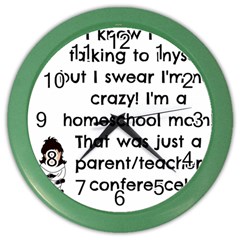 Parentteacher Color Wall Clocks