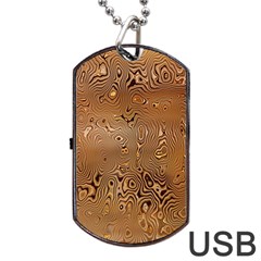 Circuit Board Pattern Dog Tag Usb Flash (two Sides)