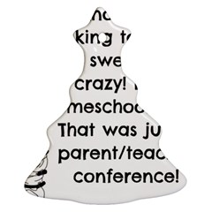 Parentteacher Christmas Tree Ornament (two Sides) by athenastemple