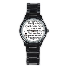 Parentteacher Stainless Steel Round Watch by athenastemple