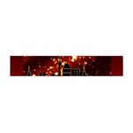 City Silhouette Christmas Star Flano Scarf (Mini) Front