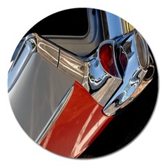 Classic Car Design Vintage Restored Magnet 5  (round) by Nexatart