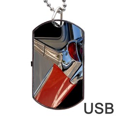 Classic Car Design Vintage Restored Dog Tag Usb Flash (one Side) by Nexatart