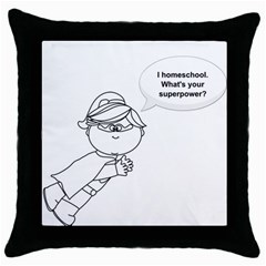 Super Throw Pillow Case (black)