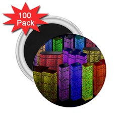 City Metropolis Sea Of Light 2.25  Magnets (100 pack) 