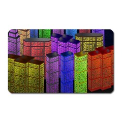 City Metropolis Sea Of Light Magnet (rectangular) by Nexatart