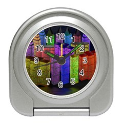 City Metropolis Sea Of Light Travel Alarm Clocks by Nexatart