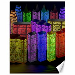 City Metropolis Sea Of Light Canvas 18  X 24   by Nexatart