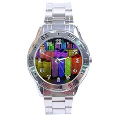 City Metropolis Sea Of Light Stainless Steel Analogue Watch by Nexatart