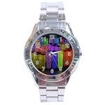 City Metropolis Sea Of Light Stainless Steel Analogue Watch Front