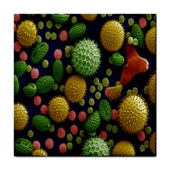 Colorized Pollen Macro View Tile Coasters by Nexatart