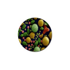 Colorized Pollen Macro View Golf Ball Marker (4 Pack) by Nexatart