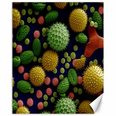 Colorized Pollen Macro View Canvas 16  X 20   by Nexatart