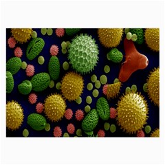 Colorized Pollen Macro View Large Glasses Cloth (2-side) by Nexatart