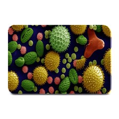 Colorized Pollen Macro View Plate Mats by Nexatart