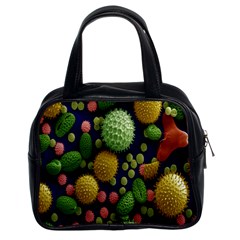 Colorized Pollen Macro View Classic Handbags (2 Sides)