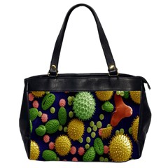 Colorized Pollen Macro View Office Handbags (2 Sides)  by Nexatart