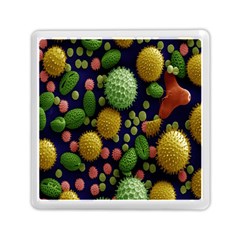 Colorized Pollen Macro View Memory Card Reader (square)  by Nexatart