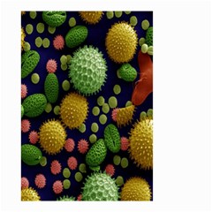 Colorized Pollen Macro View Small Garden Flag (two Sides) by Nexatart