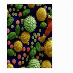 Colorized Pollen Macro View Large Garden Flag (two Sides) by Nexatart