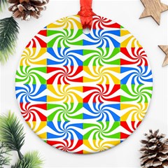 Colorful Abstract Creative Ornament (Round)