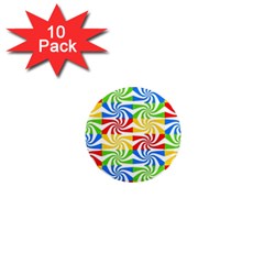 Colorful Abstract Creative 1  Mini Magnet (10 pack) 