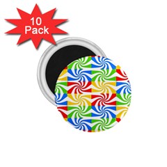 Colorful Abstract Creative 1.75  Magnets (10 pack) 