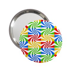 Colorful Abstract Creative 2.25  Handbag Mirrors