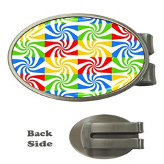 Colorful Abstract Creative Money Clips (Oval) 