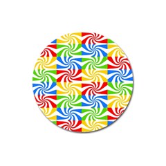 Colorful Abstract Creative Magnet 3  (Round)