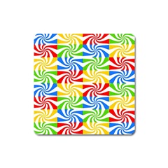 Colorful Abstract Creative Square Magnet