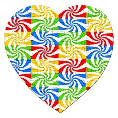 Colorful Abstract Creative Jigsaw Puzzle (Heart)