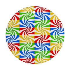 Colorful Abstract Creative Round Ornament (Two Sides)