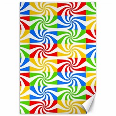 Colorful Abstract Creative Canvas 12  x 18  