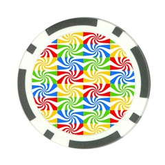 Colorful Abstract Creative Poker Chip Card Guard