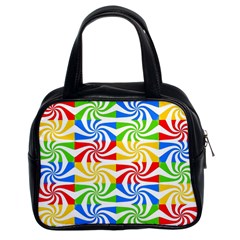 Colorful Abstract Creative Classic Handbags (2 Sides)