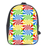 Colorful Abstract Creative School Bags(Large)  Front